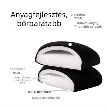 BQ Fekete magos marshmallow púderpúf a cushion alapozóhoz – kettős használat, száraz és nedves sminkszivacs