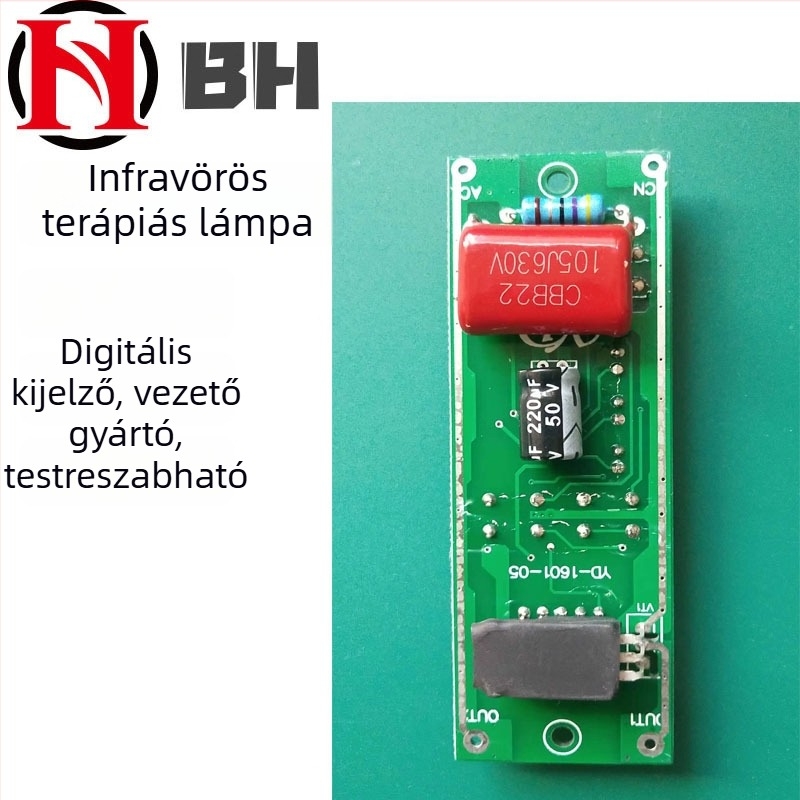 Infravörös fűtőlámpa időzítővel és hőmérséklet-szabályozóval – vezérlőpanel fizioterápiás és kozmetikai lámpához