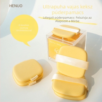 Butter Puff Biscuit sminkszivacs készlet – nedves és száraz Beauty Egg, puff az air cushion-höz, alapozó szivacs eszköz