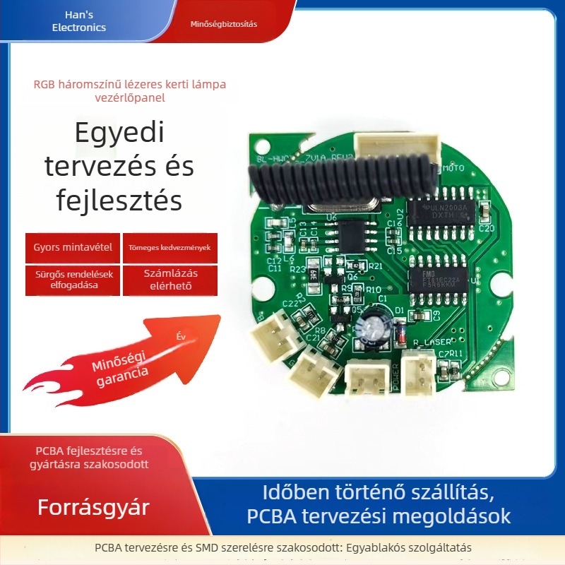 RGB lézeres gyeplámpa vezérlő PCB PCBA fejlesztés