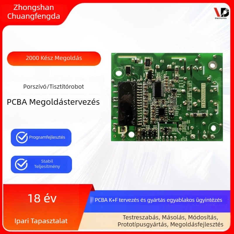 Porszívó PCBA megoldás – robotporszívó áramkör PCB, OEM kisgép vezérlőpanel fejlesztés