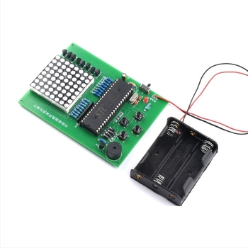 DIY elektronikai készlet tanulásra: Snake játék konzollal 8051-es mikrokontrollerrel és forrasztási alkatrészek