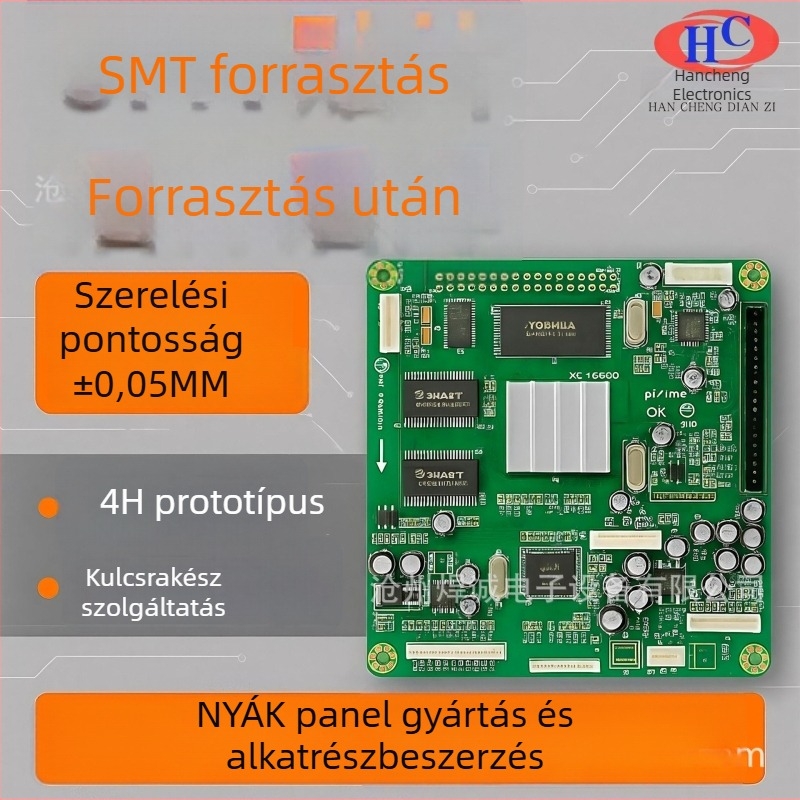 PCBA munka és anyagokkal együtt, egyedi PCB, tételes prototípus-készítés, SMT szerelés