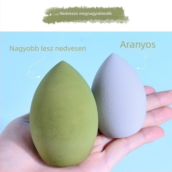 Sminktojás alakú szivacs, hidrofíliás, latexmentes, formák: olíva, csepp és tök