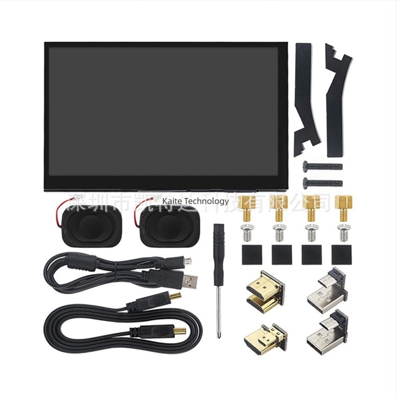7 hüvelykes HDMI érintőképernyős monitor Raspberry Pi 5/4B/3B és Jetson Nano számára beépített hangszóróval