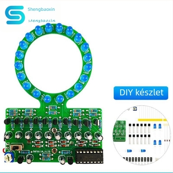 CD4017 kör alakú gradient LED futó fény DIY elektronikai készlet TJ-56-522