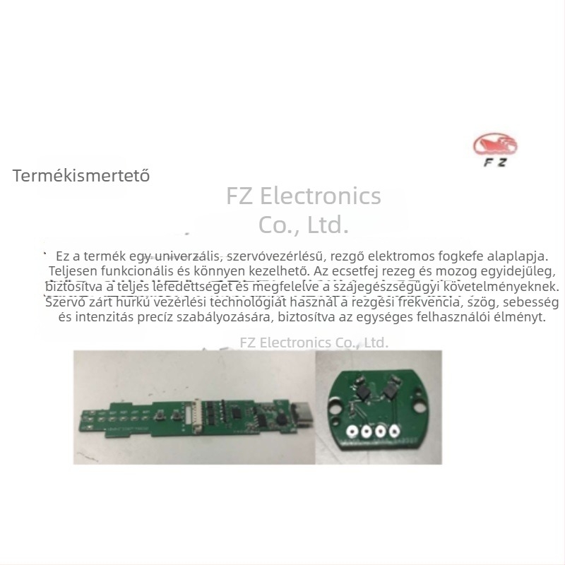 FZYS-1 Okos Megoldás Tábla PCBA és Servo‑Sweep‑Vibration integrált elektromos fogkeféhez – Fő Vezérlőpanel