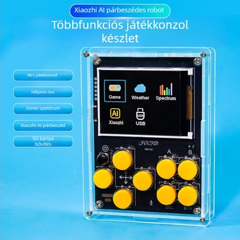 Hordozható DIY elektronikai készlet, időjárás-óra, zenei spektrum, Xiaozhi AI robot, NES kézi játékkonzol