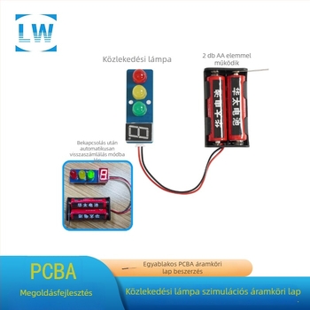 LED forgalmi jelző modul DC 3.3-5V piros/zöld G/V interfész