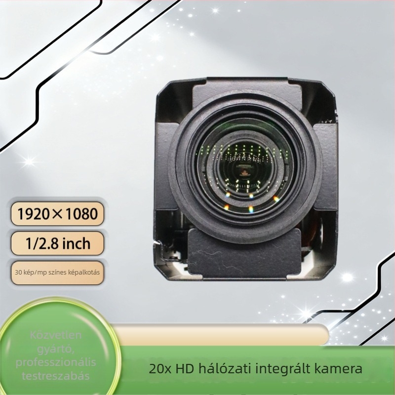 2MP 1080p hálózati HD integrált egység, 20x automata fókuszos zoom modul, 4.7–94 mm