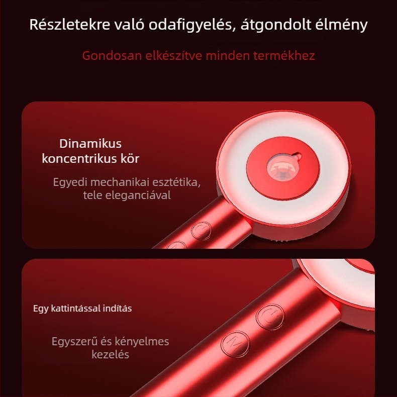 2024 elektromos masszázs fésű vörös és kék fénnyel a fejbőr meridiánjaihoz, vibráció a hajnövekedésért és a hajhullás megelőzéséért