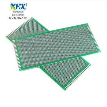 KHX kétszintes PCB prototípus lap, lyukasztott prototípus lap, méret 12×18 cm, FR-4, ólom-tin bevonat