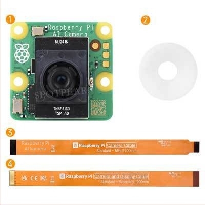 Raspberry Pi AI kamera IMX500 12 MP-s és beépített RP2040