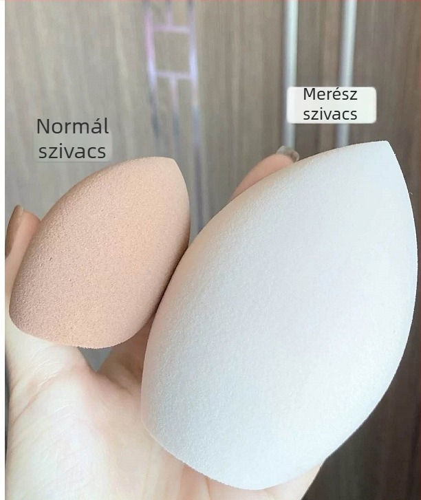 Tojás alakú, óriás méretű hidrofíliás sminkszivacs – rendkívül puha