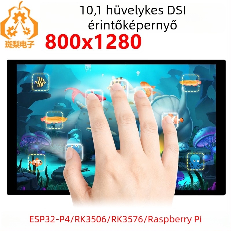 10,1 hüvelykes LCD kijelző DSI ESP32-P4, Luckfox RK3576/RK3506, Raspberry Pi