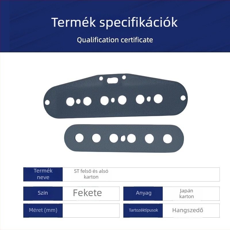 ST Elektromos Gitár Pickup Kiegészítők: Kábelklip a Szingli Tekercsű Pickuphoz, Pickup Borító, Három Darab Egyszikű Pickup-klip