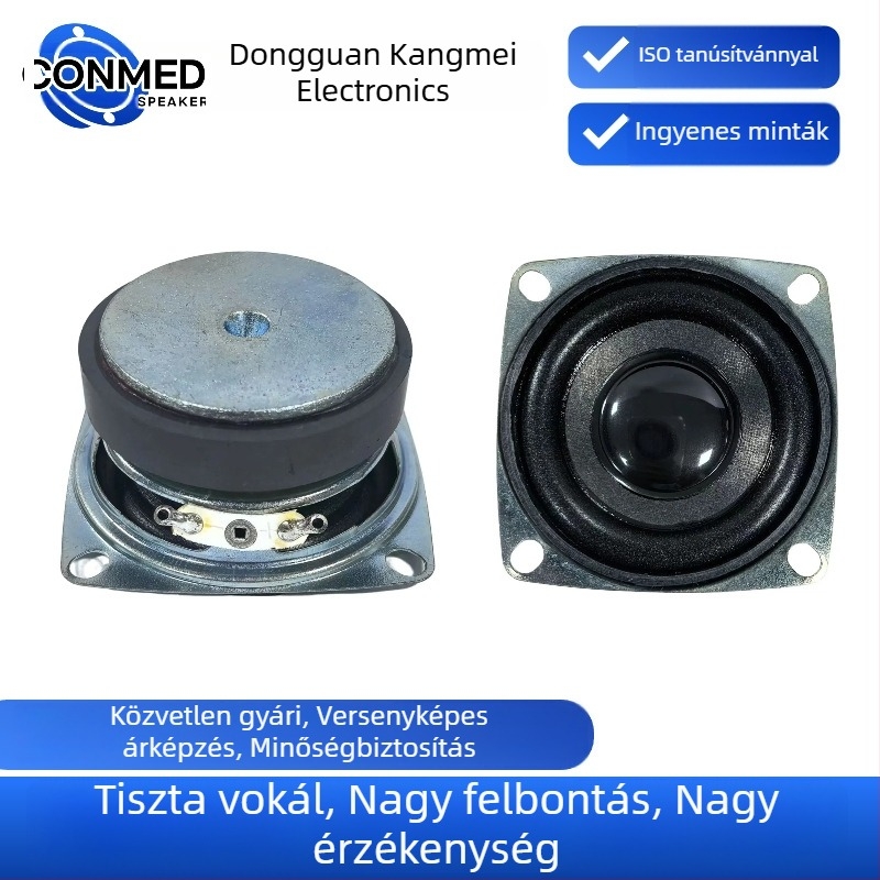 53 mm ívelt teljes tartományú hangszóró, 4 Ω, 5 W, membrán buborék élével, Bluetooth multimédiás hangszóró