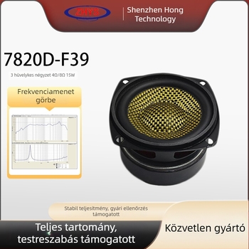 3 hüvelykes teljes frekvenciájú hangszóró, 4 Ω / 8 Ω, 15 W Bluetooth hangszerhangszóró