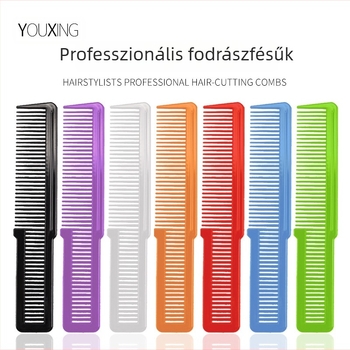 Szakmai hajvágó fésű, színes fodrászati fésű, elektromos hajvágó fésű, antistatkus fodrászati fésű