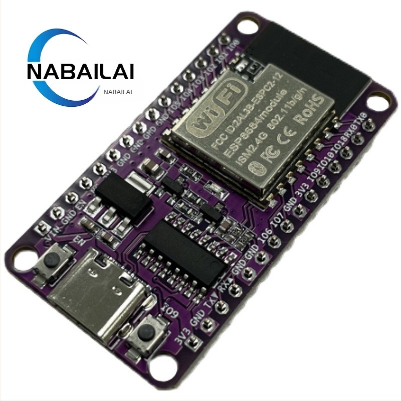 NODEMCU ESP32-C2 fejlesztődeszka ESPC2-12 modullal, kompatibilis az ESP8684-DevKitM-1-gyel
