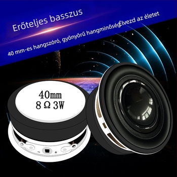Jinggeyuan 40 mm kör alakú hangszóró külső mágneses kivitelezéssel, 13‑magos multimédiás kis hangfal, 8 Ω, 3 W, középf basszus meghajtó