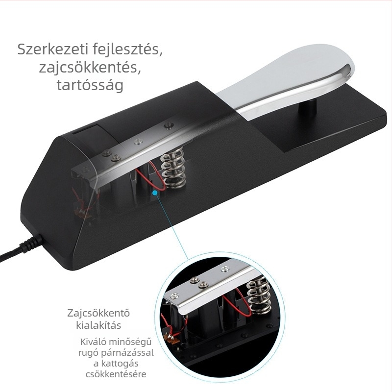 Universális sustain pedál Yamaha, Roland, Casio billentyűkhöz és MIDI eszközökhöz