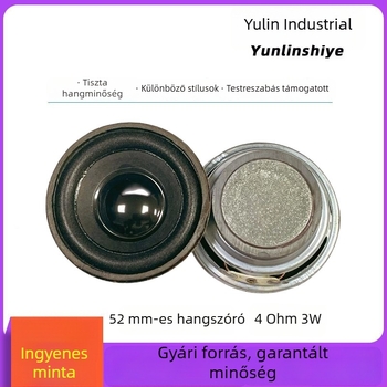 52 mm-es kör alakú hangszóró külső mágnessel, 2 hüvelyk, 4 Ω, 3,5 W Bluetooth hangszóró
