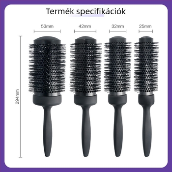 Szalon-professzionális tekercs fésű kerámia‑alumínium csővel, 130 mm-es hosszabbítással