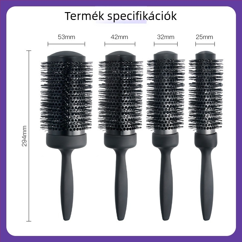 Szalon-professzionális tekercs fésű kerámia‑alumínium csővel, 130 mm-es hosszabbítással