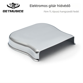 Fém hídvédő fedél elektromos gitárhoz, Tele-stílusú pickup fedél, méretei 93 × 84,5 mm, hangszertartozék