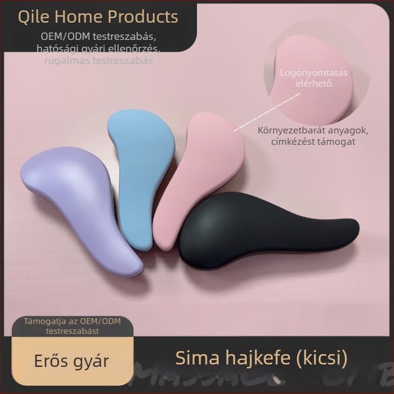 Csomómentes masszázs hajkefe, hajformázáshoz, könnyen hordozható