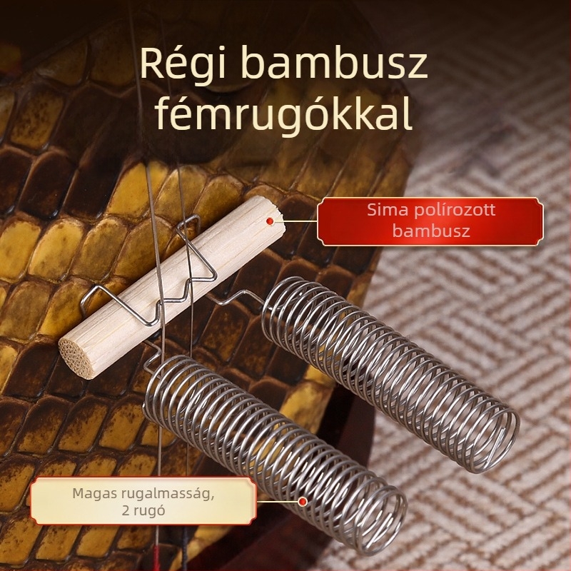 Erhu rugóhíd, fokozott rezonanciával és fém vezetékkel – kiegészítő