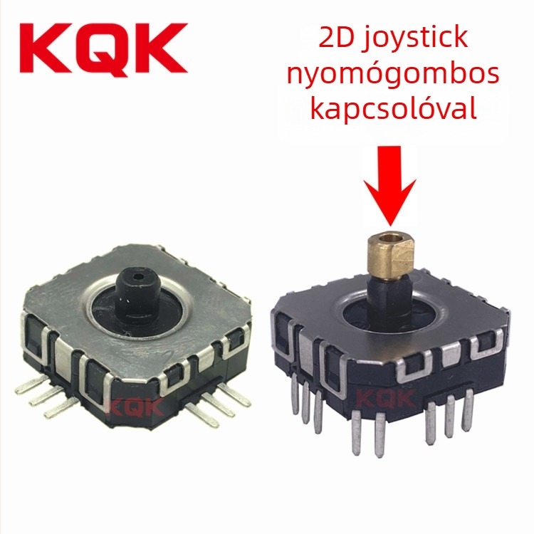 KQK Rocker kapcsoló: 360°-os mini joystick 11×11 potenciométerrel, 3D irányítás játékvezérlőhöz / selfie stickhez