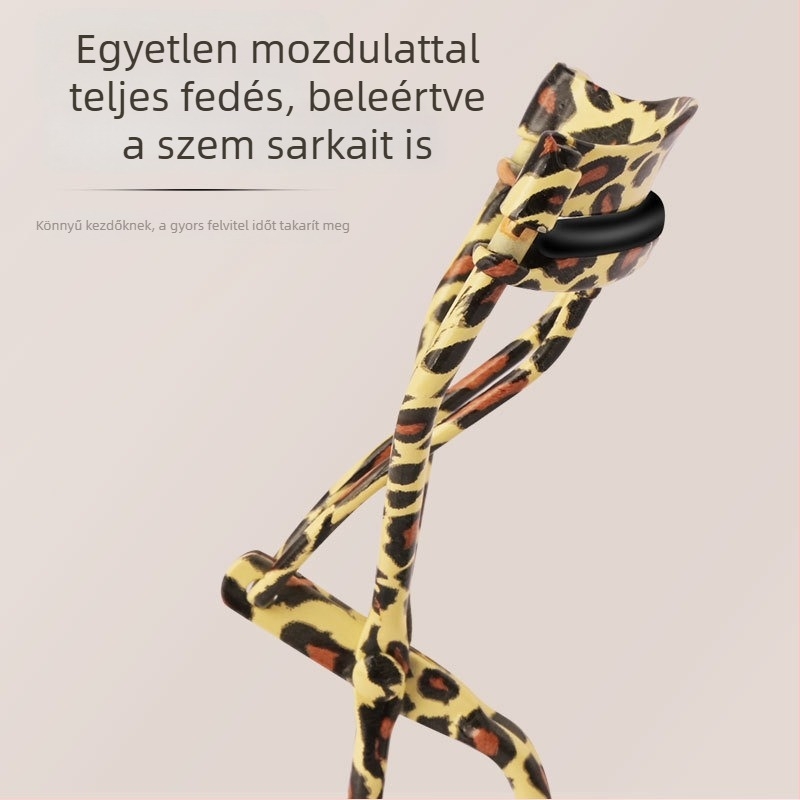 Leopárdmintás szempillagöndörítő, széles látószögű fej, természetes hatás