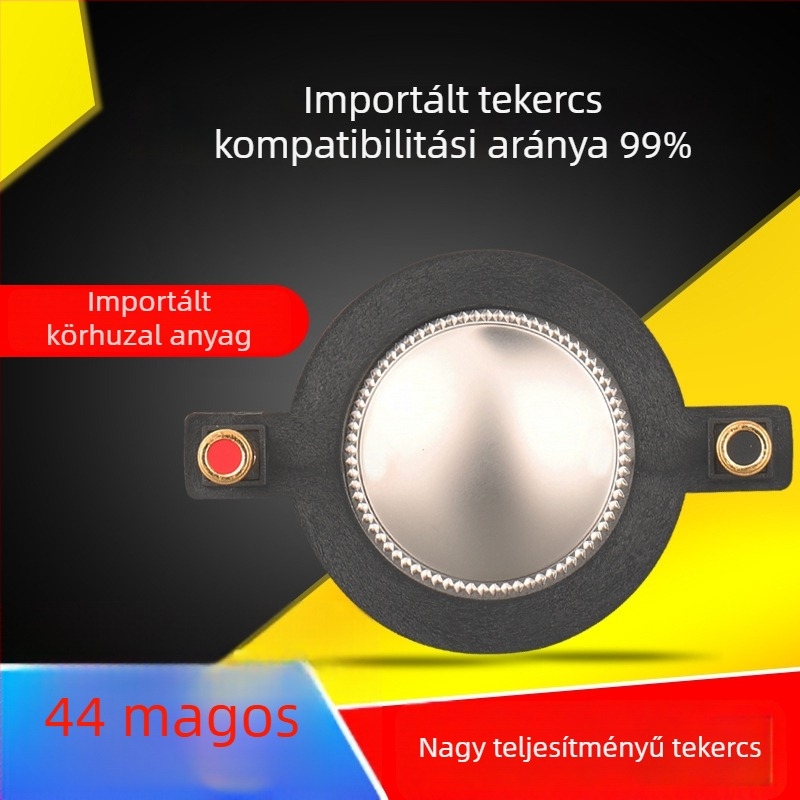 Magas frekvenciás hangszóró: hangtekercs körvezetékes és titán membránnal, átmérő 44,4 mm, 44‑magos hangszóró‑összeszerelés javító készlet