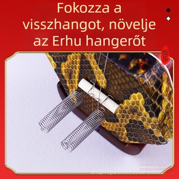 Erhu rugós hídkiegészítő a gazdagabb rezonanciáért és a hangosabb hangért, fém huzal és bambusz híd alkatrészek