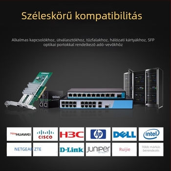 100G QSFP28 SR4 multimodális optikai modul, 100 m, 850 nm, 100 Gb/s