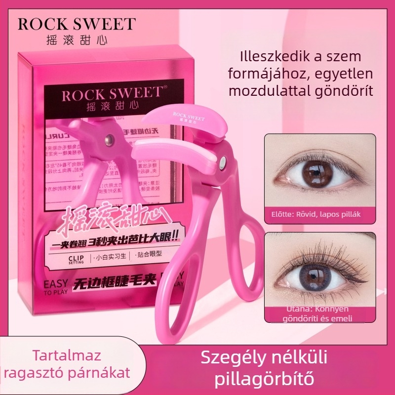 Rock Sweetheart keret nélküli szempillafésű, egyklipszes göndörítő, hosszantartó tartás, hordozható, széles látószögű napraforgó design