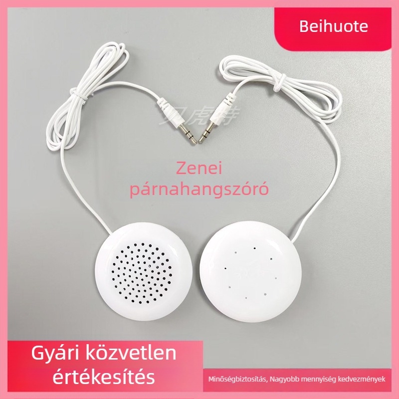 3,5 mm-es interfészű zenei párnahangszóró, univerzális párnahangszóró, mini hangszóró, plug-and-play, 1 m hosszú kábel