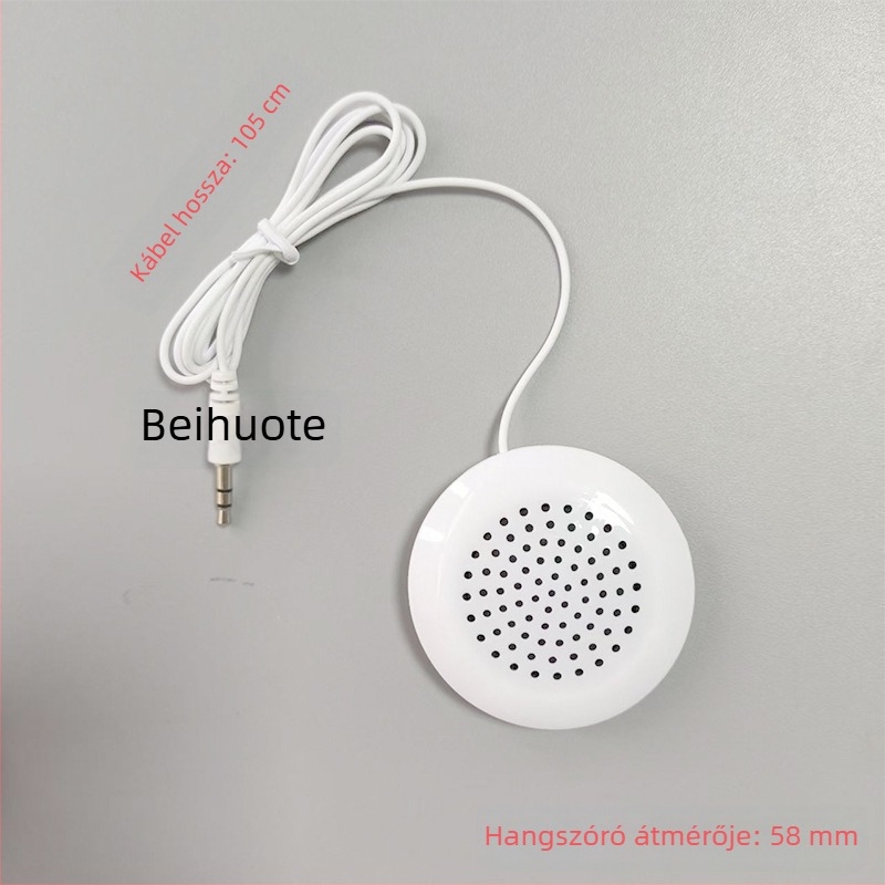 3,5 mm-es interfészű zenei párnahangszóró, univerzális párnahangszóró, mini hangszóró, plug-and-play, 1 m hosszú kábel