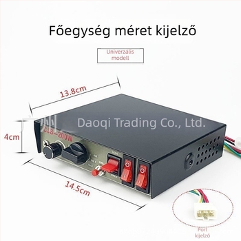 12V/24V autóriasztó rendszer CJB főegységgel, 200W/400W kábeles hangszóró