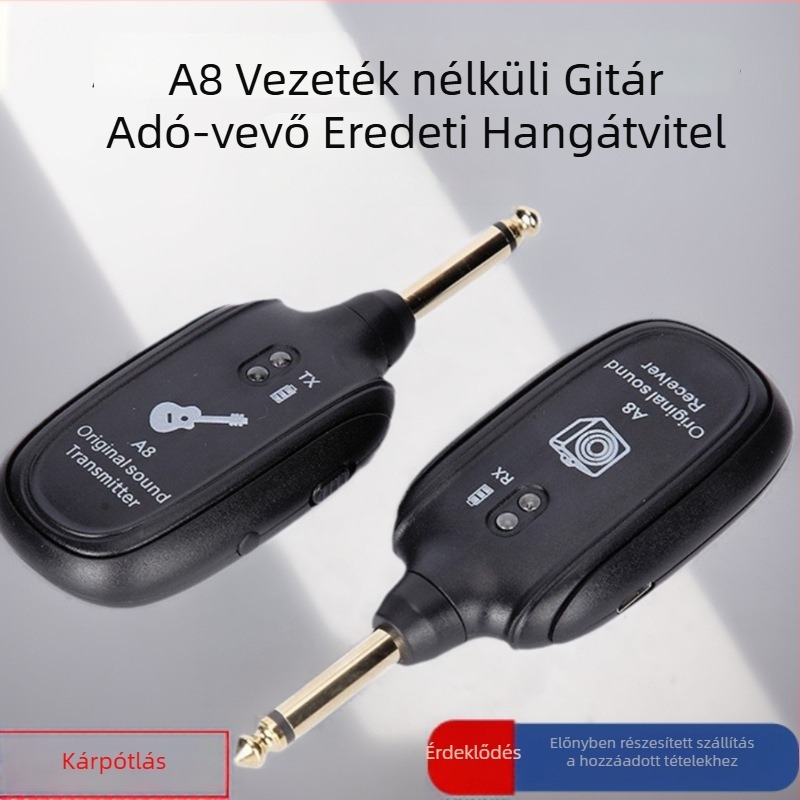 6,5 mm-ről 3,5 mm-re audioadapter hangszórókhoz, gitárhoz, mikrofonhoz, elektromos gitárhoz, Bluetooth konverter A8
