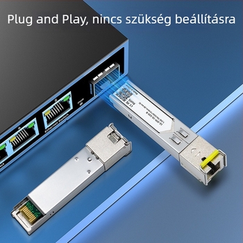 Lianguo gigabites SFP optikai modul SC csatlakozóval, monofibás, 20 km, kompatibilis H3C-vel.