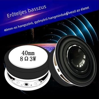 ERQU 40 mm-es vízálló külső mágneses basszus kompakt hangszóró, 8 Ω, 3 W