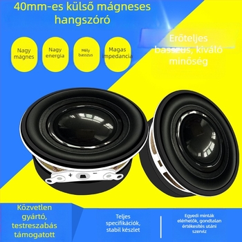ERQU 40 mm-es vízálló külső mágneses basszus kompakt hangszóró, 8 Ω, 3 W