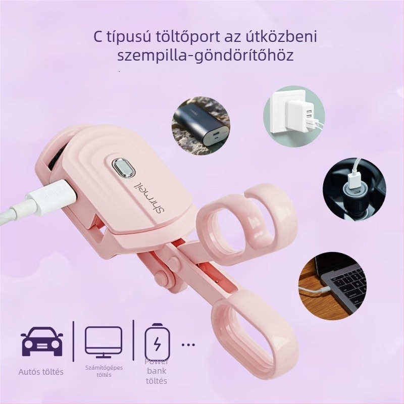 Elektromos szempilla göndörítő, három hőmérsékleti beállítás, USB töltés