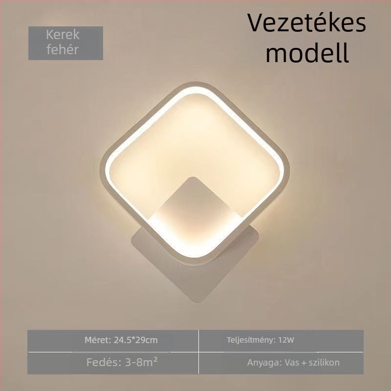 Modern minimalista LED falikar éjjeliszekrényhez, hálószobába és folyosóra