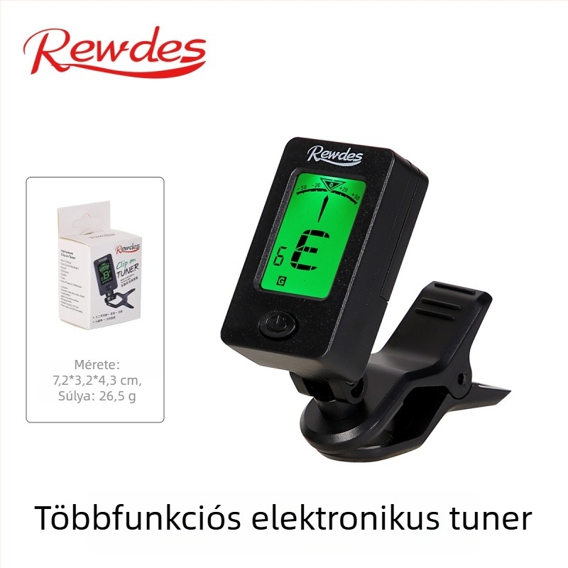 Rudson magas minőségű elektronikus hangoló gitárhoz és hegedűhöz