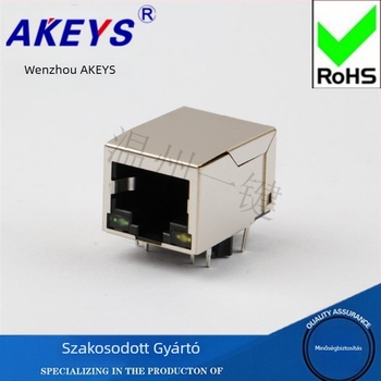 KLB-HR91105A-100 Mbps Hálózati interfész RJ45 csatlakozóval, LED-jelzőfénnyel és szűrővel ellátott transzformátor