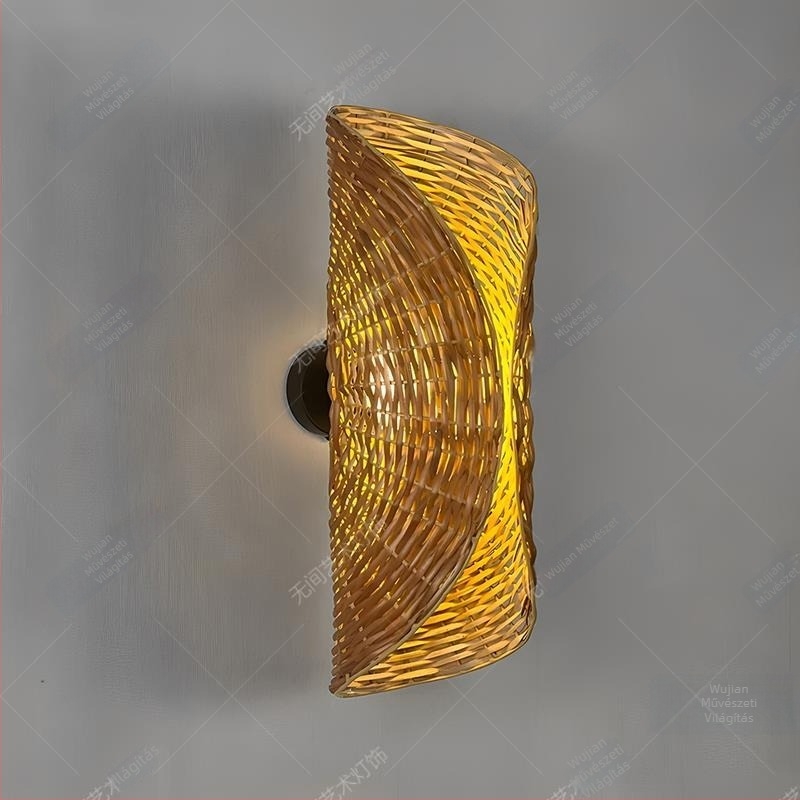 Wabi-Sabi stílusú retro falikar a nappaliba, japán Zen dizájn, tervező LED lámpa a hálószobába
